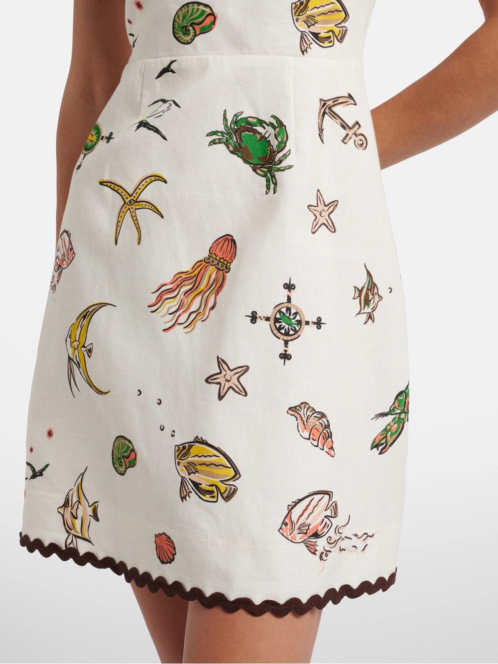 NEW: Alémais Printed cotton minidress - US 4 / AU 8 - Picture 6 of 6